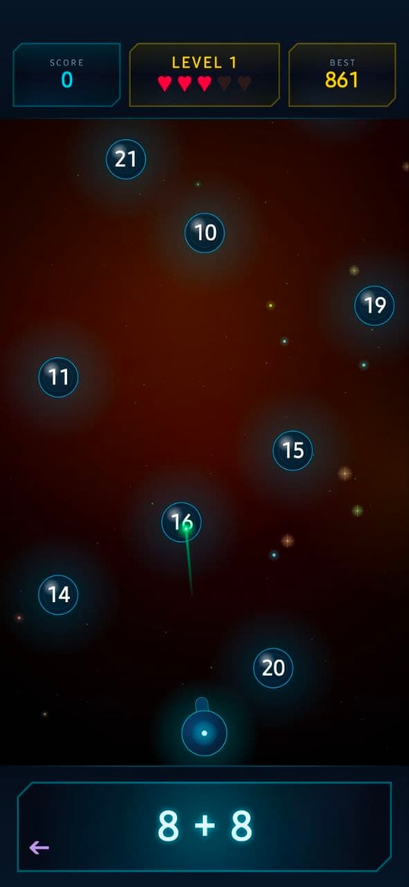 Screenshot von Math Shooter Lite